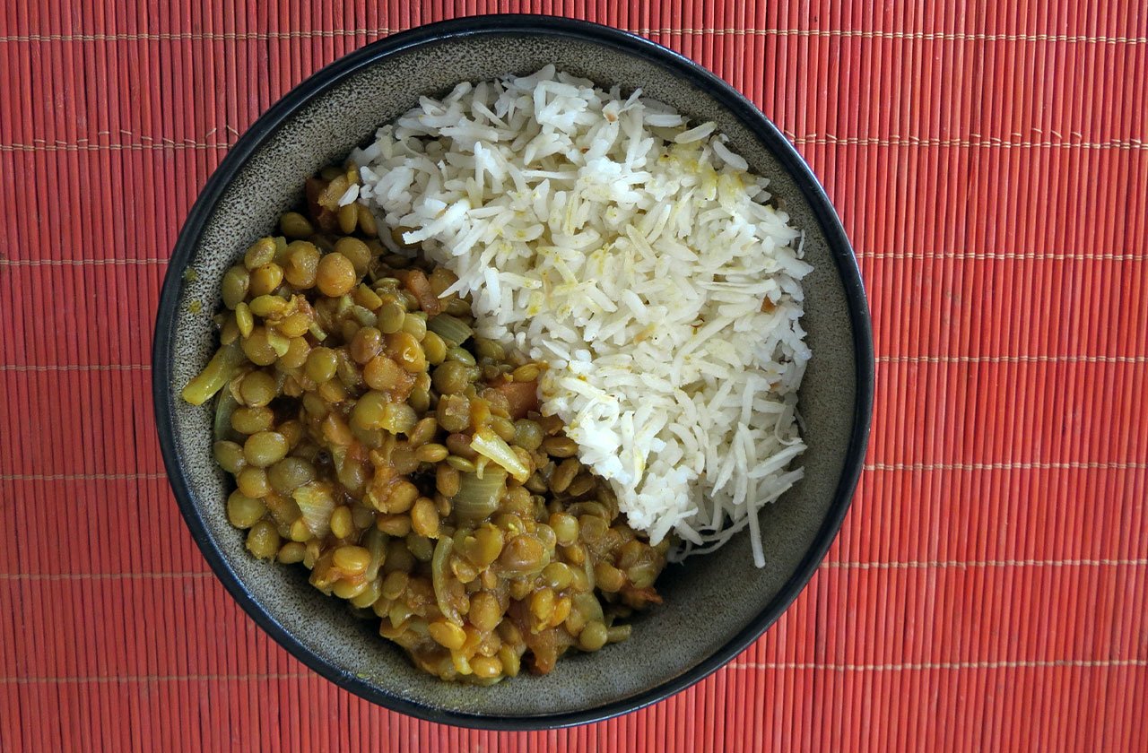 Curry de lentejas