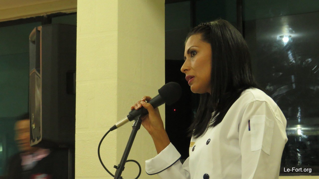 La Chef Myriam Robalino, Subdirectora de la Escuela de Alta Cocina Arte Chef, contándonos sobre la evolución del proyecto de la Escuela
